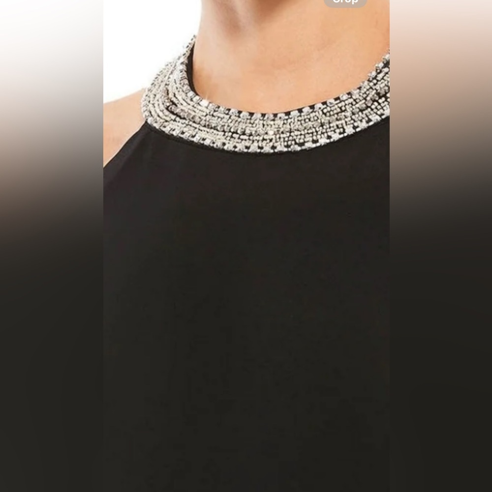 Mac Duggal Black Halter Gown with Slit - Picture 16 of 16